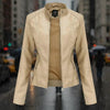 Women’s Classic Leather Jacket – Chic Streetwear Outerwear by FitiqueFit