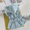 Pet Dog Clothes Winter Clothes Cat Floral Bubble Skirt Cotton Clothes by My Store