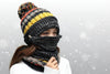 Winter Plush Knitted Hat – Soft Warm Knit Beanie for Cold Weather by FitiqueFit