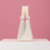 New Handmade Beaded Woven Pearl Transparent Acrylic One-Shoulder Diagonal Handbag