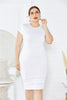 Sexy Xl Women'S Pencil Skirt Dress Solid Color Mesh Stitching Skirt