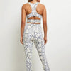 Cropped High-Waisted Leggings – Snake Print Workout Pants by FitiqueFit