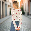 Women’s Cherry Embroidery Crochet Cardigan by FitiqueFit
