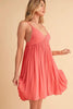 New Summer Ruched Plunge Comfortable Mini Cami Dress For Women – Flattering Fit with Plunging Neckline and Sculpted Design by Stevvex