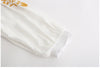 V-neck Embroidered Loose Dress Embroidered Long Skirt