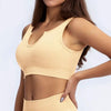 Seamless Ribbed Built Bra Tank Top – Women's Longline Workout Crop Top by FitiqueFit