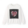 Love's Beautiful Chaos Sweatshirt | soft grunge heart, distressed collage by Tristan’s Treehouse