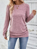 Casual Decor Button Long Sleeve T-Shirt by Simply Love