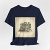 Retro Travel Postcard Tee | passport stamp, wanderlust design by Tristan’s Treehouse
