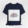 Defy Norms glitch font tee | anti-aesthetic, chaotic design shirt by Tristan’s Treehouse