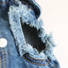 Pet Dog Cat Blue Denim Jeans Jacket Coat Vest by Furr Baby Gifts