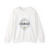 Courage wordcloud Sweatshirt | Fresh Start minimal renewal apparel by Tristan’s Treehouse
