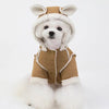 Cute Dog Clothes Cat Clothes Teddy Clothes Deerskin Velvet Lapel Jacket by My Store