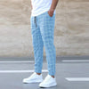 🧵 Men's Fashion Plaid Print Drawstring Trousers by FitiqueFit