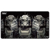 Fallout - Brotherhood of Steel Black Stitched Edge Playmat for Tabletop Gaming by THE MIGHTY HOBBY SHOP