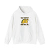 Taco Tariffs? Hard Shell No Hoodie | political taco pun, protest typography by Tristan’s Treehouse
