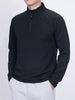 Men's Plus Size Casual Long Sleeve Quarter Zip T-Shirt by Simply Love
