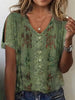 Women’s Lace Heart Print T-Shirt – Summer Short Sleeve Casual Top by FitiqueFit