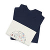 Botanical Doodle Circle Tee | hand drawn line drawing, sketch pattern by Tristan’s Treehouse