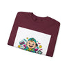Retro Gamer Baby Crewneck Sweatshirt — Cute Arcade Controller Design by Tristan’s Treehouse