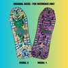 Jeff Phillips TIE DYE DEMON Limited Edition, HAND-PAINTED Deck (1 of 20) (PRE-ORDER, APRIL 2027) by Brand-X Skateboards