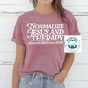 Normalize Jesus and Therapy Christian Tee - Crafted with Purpose | Everyday Customs Co. by Everyday Customs Co.