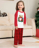 Christmas Parent-Child Clothes Set Long Sleeve T-Shirt Plaid Pants Family Matching Pajamas by My Store