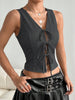 Tied Front V-Neck Tank