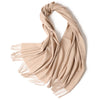 New Solid Color Wool Long Beard Warm Tassel Scarf Thick