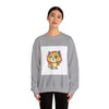 Cute Cheeky Kitty Illustration Sweatshirt | Rodent-Core Cute-Meets-Subversive by Tristan’s Treehouse