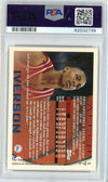 Graded 1996 Topps Allen Iverson #171 Rookie RC Basketball Card PSA 9 Auto Grade Mint