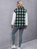 Timeless Modern Plaid Collared Neck Button Down Jacket Casual Simple Jacket For Women Classic Jacket by Stevvex