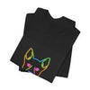 Neon Dog Face Tee — "Woof" Graphic T-Shirt by Tristan’s Treehouse