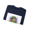 Crash Out With a Smile Sweatshirt | neon graffiti, meltdown streetwear by Tristan’s Treehouse