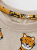 Children's Tiger Print Crew Neck Short Sleeve T-Shirt by Simply Love