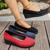 Wedge Heel Slip-On Loafers by FitiqueFit