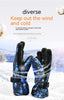 Children's Velvet Thickened And Warm Ski Gloves
