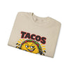 Tacos Not Tariffs Sweatshirt | taco pun, tariff protest typography by Tristan’s Treehouse