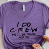 💎 Bachelorette Party Shirts Bride, I Do Crew V-Neck Tee 🍾 by Adorb Custom Tees