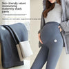 Fleece-Lined Belly Support Maternity Leggings by FitiqueFit