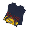 TACOS NOT TARIFFS Tee | taco pun, protest typography by Tristan’s Treehouse