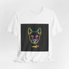 Neon Dog Face Tee — "Woof" Graphic T-Shirt by Tristan’s Treehouse
