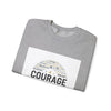 Courage wordcloud Sweatshirt | Fresh Start minimal renewal apparel by Tristan’s Treehouse
