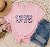 1776 America Floral Gildan Softstyle Tee by Ocean & 7th