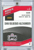 2018 Panini Donruss Shai Gilgeous Alexander #RJSGA /25 Rookie Jerseys Player Worn Relic Rookie RC Basketball Card