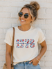 1776 America Floral Gildan Softstyle Tee by Ocean & 7th