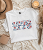 1776 America Floral Gildan Softstyle Tee by Ocean & 7th