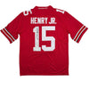 Autographed/Signed Chris Henry Jr. Ohio State Red College Football Jersey JSA COA
