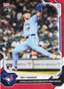 2026 Topps Now Trey Yesavage #225 Red Foil /5 Outduels Schlittler in Match Up of Rookie Hurlers Toronto Blue Jays Rookie RC Baseball Card