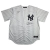 Autographed/Signed Jasson Dominguez New York Yankees Pinstripe Authentic Baseball Jersey Fanatics & MLB COA
